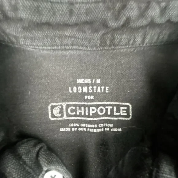 Chipotle Polo Shirt Mens Medium Bundle Lot of 2 Employee Uniform Work Wear - Picture 3 of 8